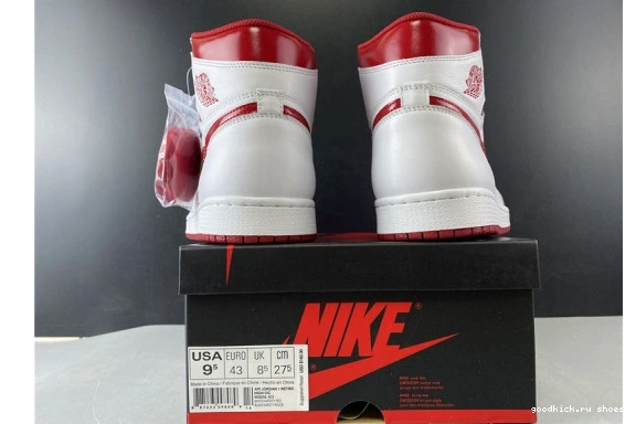 555088-103 555088-103 AIR (2017) Retro Red Jordan 1 Metallic 0218